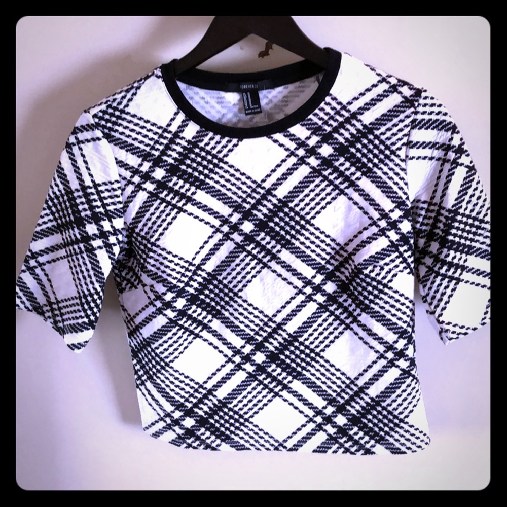 Plaid crop top